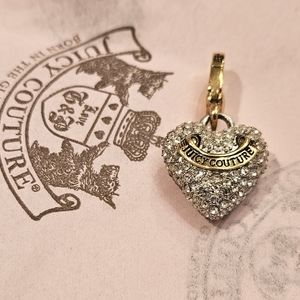 Juicy Couture Diamond Pave Heart Charm